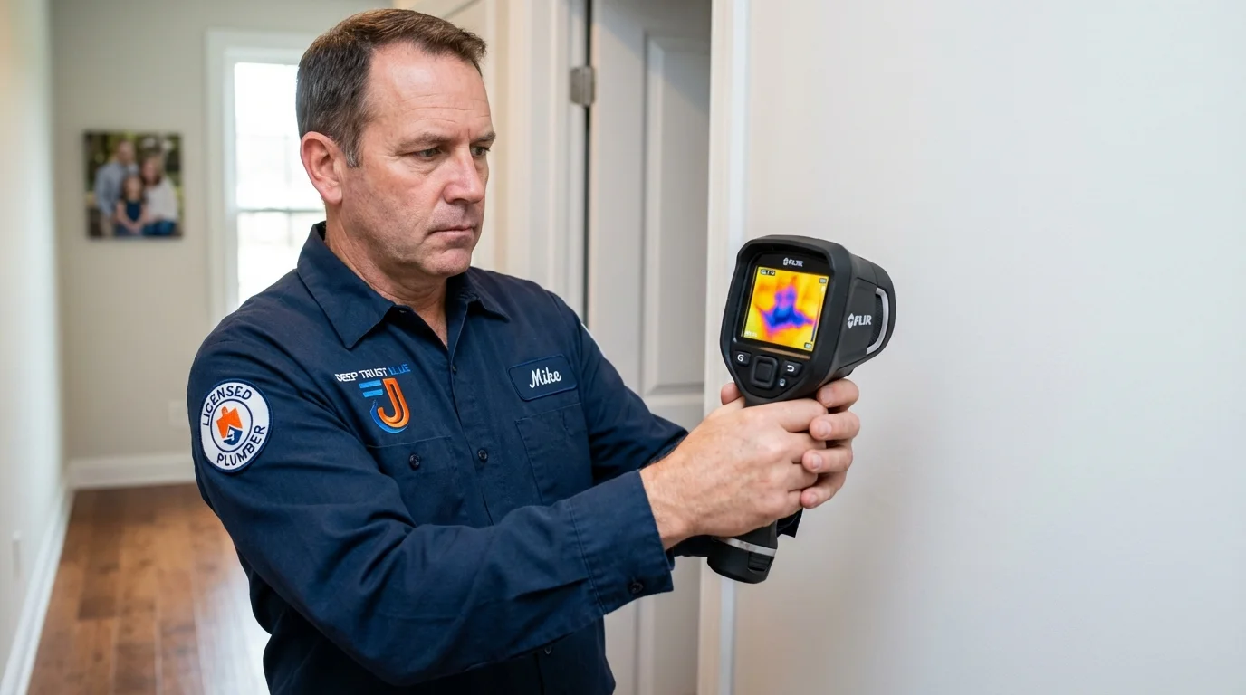 Thermal imaging leak detection by Johns Plumbing LLC in Duncan
